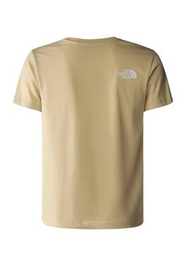 Camiseta The North Face Teen New Beige Para Niño