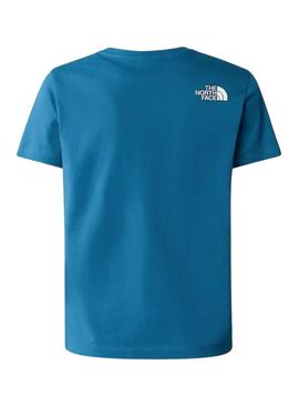 Camiseta The North Face Teen New Azul Para Niño