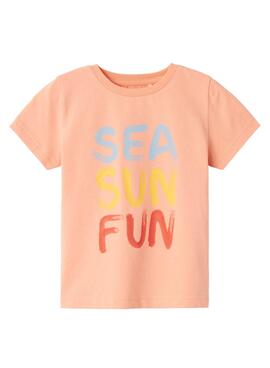 Camiseta Name It Hesun Naranja Para Niño