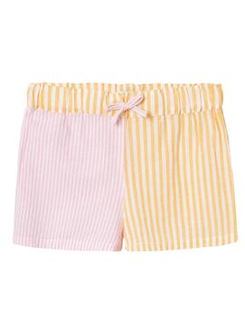 Short Name It Histripe Amarillo Para Niña