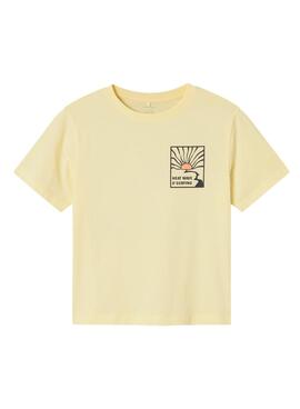 Camiseta Name It Haliam Amarillo Para Niño