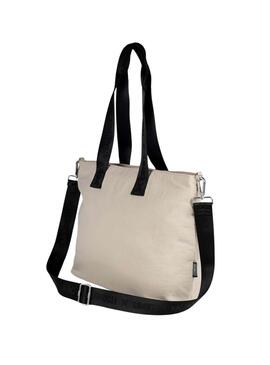 Bolso Munich Bloom Shopper Beige Para Mujer