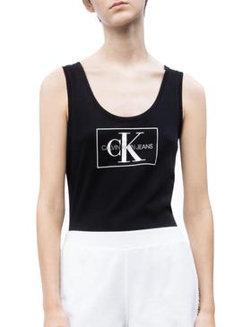 Camiseta Calvin Klein Jeans Otline Negro Mujer