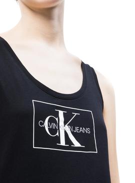 Camiseta Calvin Klein Jeans Otline Negro Mujer