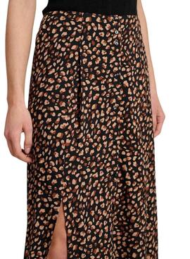 Falda Naf Naf Print Marrón Para Mujer