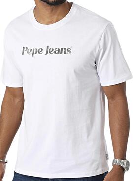 Camiseta Pepe Jeans blanca Clifton para hombre 