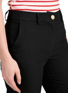 Pantalón Naf Naf Chino Negro Para Mujer