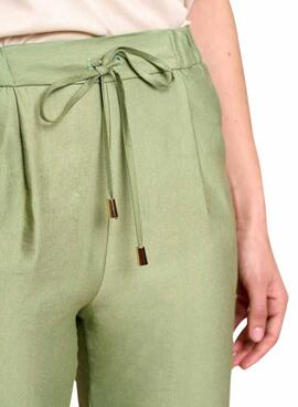 Pantalón Naf Naf Marbel Verde Para Mujer