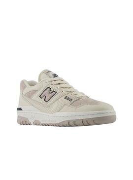 New Balance 550 Linen Blanco Para Hombre