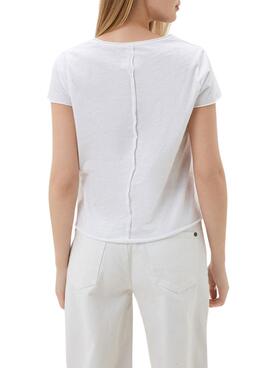 Camiseta Pepe Jeans Jasmine Blanco Para Mujer