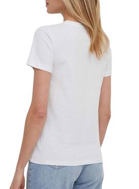 Camiseta Pepe Jeans Kallan Blanco Para Mujer