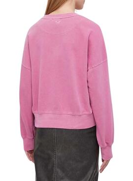 Sudadera Pepe Jeans Kelly Rosa Para Mujer