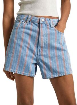 Shorts Pepe Jeans Rayas Para Mujer