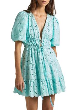 Vestido Pepe Jeans Delia Turquesa Para Mujer