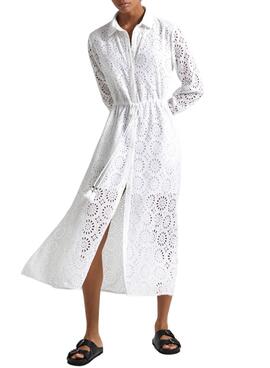 Vestido Pepe Jeans Ethel Blanco Para Mujer