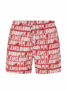 Bañador Pepe Jeans AO Logo Rojo Para Hombre