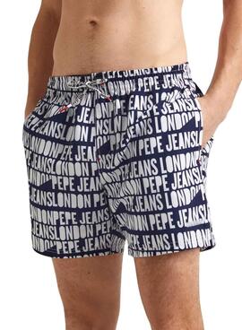 Bañador Pepe Jeans AO Logo Marino Para Hombre