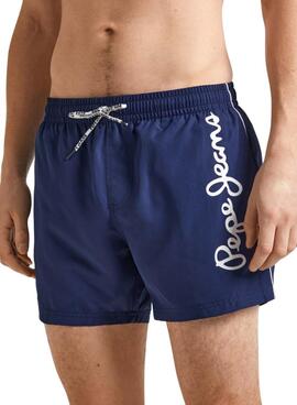 Bañador Pepe Jeans Logo Marino Para Hombre