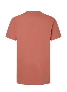 Camiseta Pepe Jeans Eggo Naranja Para Hombre