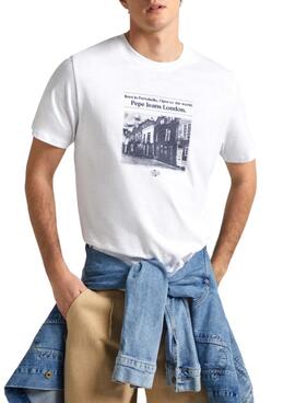 Camiseta Pepe Jeans Cooper Blanco Para Hombre