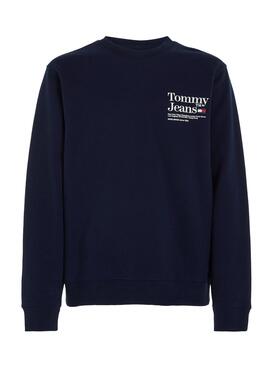Sudadera Tommy Jeans Regular Modern Marino Para Hombre