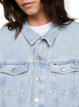 Cazadora Tommy Jeans Mom Clasics  Denim Para Mujer