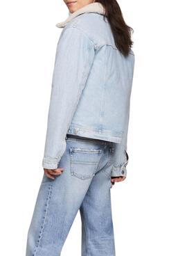 Cazadora Tommy Jeans Mom Clasics  Denim Para Mujer