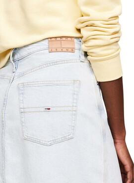 Falda Tommy Jeans Claire High Maxi Denim Para Mujer
