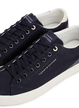 Zapatillas Tommy Hilfiger TH Vulc Low Summer Marino Hombre