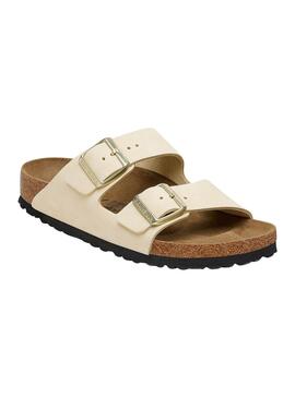 Sandalias Birkenstock Arizona Beige Para Mujer