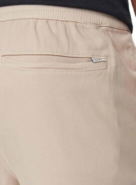 Pantalón Pepe Jeans Pull On Beige Para Hombre