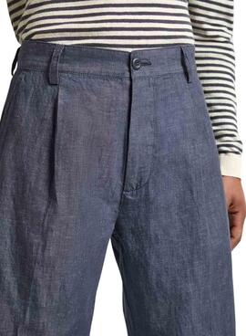 Pantalón Pepe Jeans Pleated Azul Para Hombre