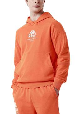 Sudadera Kappa Giano Naranja Para Hombre
