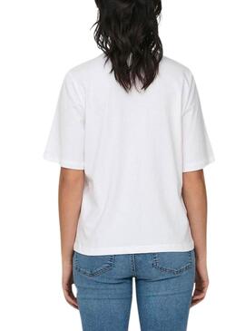 Camiseta Only Dorte Blanco Para Mujer