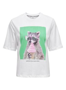 ONLDORTE LIFE BOXY S/S DOG TOPWhite Bikini