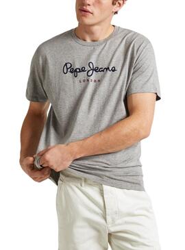 Camiseta Pepe Jeans Eggo Gris Para Hombre