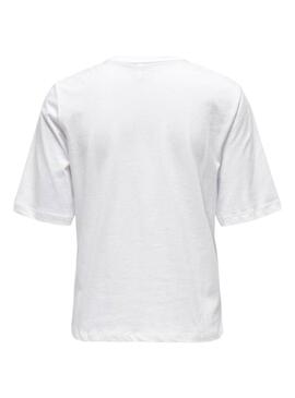 ONLDORTE LIFE BOXY S/S DOG TOP BOX White Dog