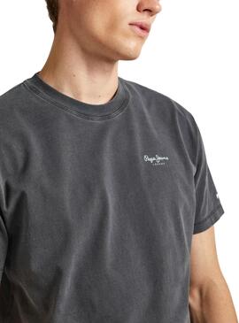 Camiseta Pepe Jeans Jacko Negro Para Hombre