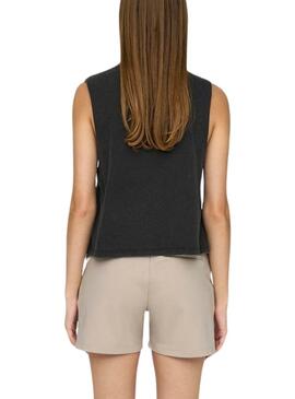 Camiseta Only Lucy Knot Eagle Negro Para Mujer