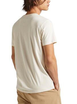 Camiseta Pepe Jeans Craig Beige Para Hombre