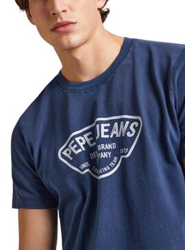 Camiseta Pepe Jeans Cherry Marino Para Hombre