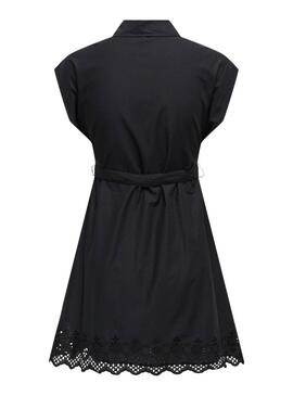 Vestido Only Lou Camisero Negro Para Mujer