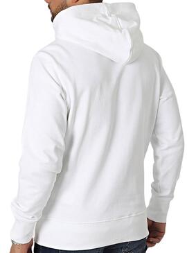 Sudadera Calvin Klein Jeans Institutional Hoodie Blanco