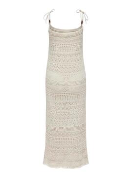 Vestido Only Avina Beige Para Mujer
