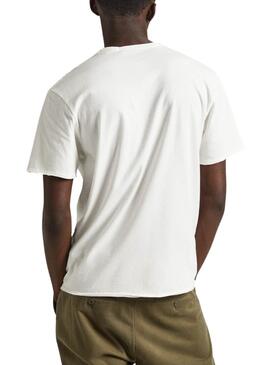 Camiseta Pepe Jeans Carrinson Blanco Para Hombre