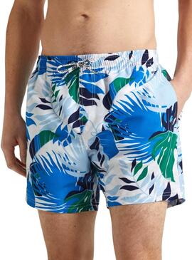 Bañador Pepe Jeans Leaf Azul Para Hombre