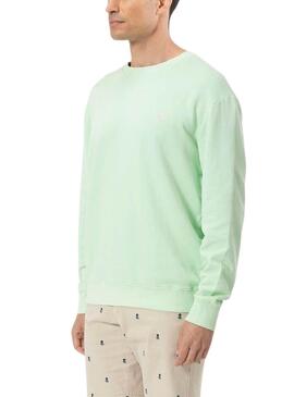 Sudadera El Pulpo Logo Verde Para Hombre