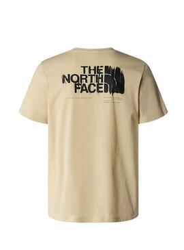 Camiseta The North Face Graphic Beige Para Hombre