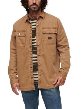 Sobrecamisa Superdry Workwear Marrón Para Hombre