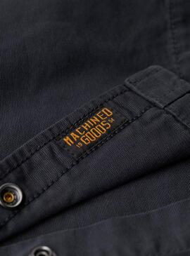 Sobrecamisa Superdry Workwear Marino Para Hombre